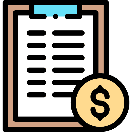 Price list business and finance price list order icon Price list business and finance price list order icon