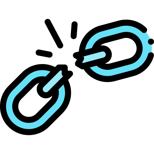 Weakness chain free break icon Weakness chain free break icon