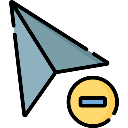 Cursor arrow delete pointer icon Cursor arrow delete pointer icon
