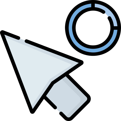 Pointer point interface loading icon Pointer point interface loading icon