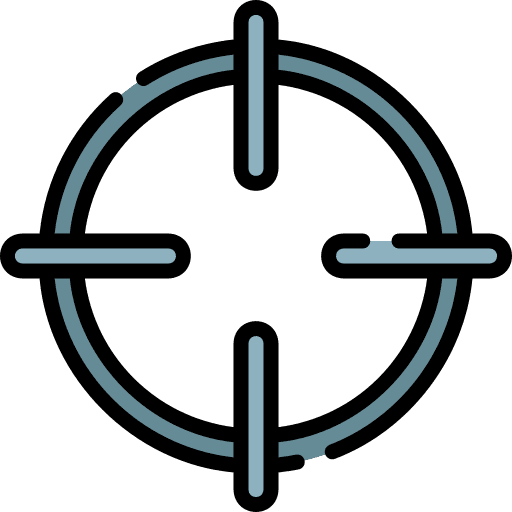 Target define target shooting icon Target define target shooting icon
