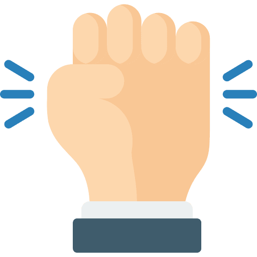 Fist empowerment power protest icon