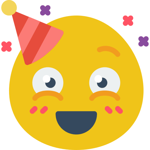 Happy enthusiasm face smile icon