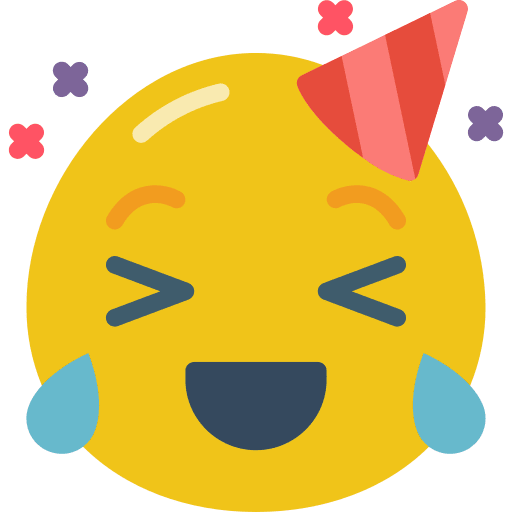 Laughing fun cry laughing icon