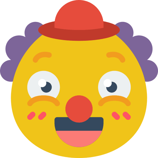 Clown smileys clown party icon