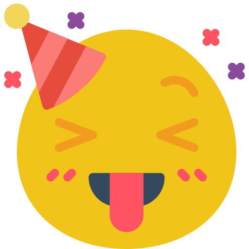 Crazy silly fun crazy icon