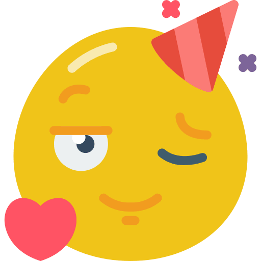 Flirty flirty love wink icon