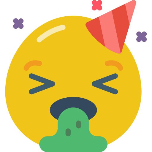 Vomit mood sick hat icon