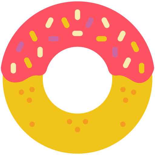 Donut sweet treat icing icon
