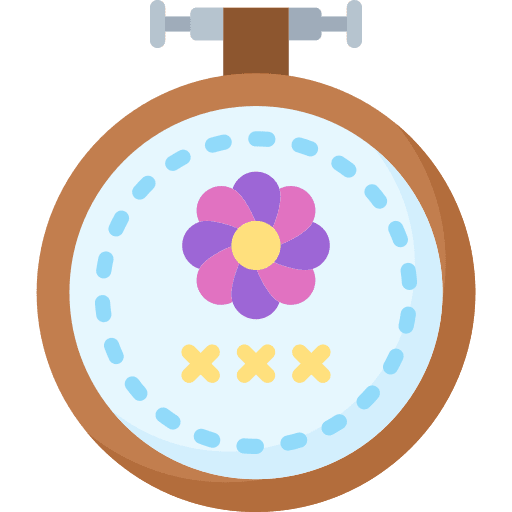 Cross stitch stitching fashion embroidery icon