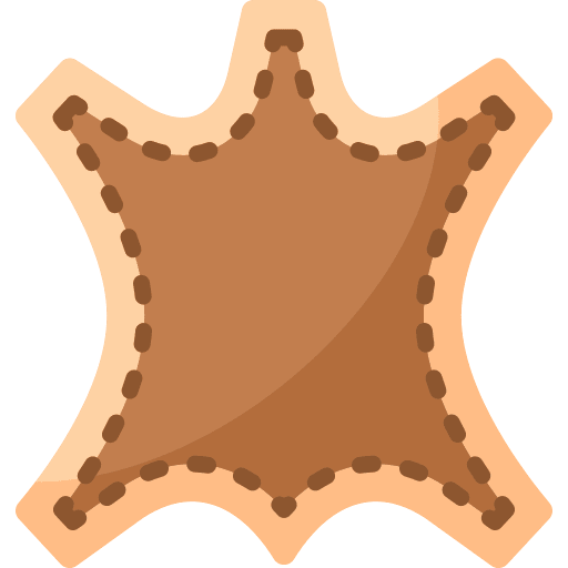 Leather textile handcraft crafts icon Leather textile handcraft crafts icon
