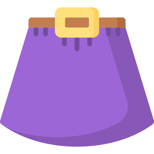 Skirt garment fashion female icon Skirt garment fashion female icon