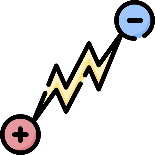 Electric current circuit voltage strom icon