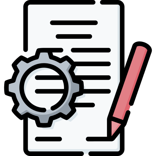 Contract business business and finance gear icon Contract business business and finance gear icon