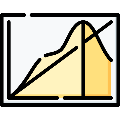 Area graph statistics data visualization icon Area graph statistics data visualization icon