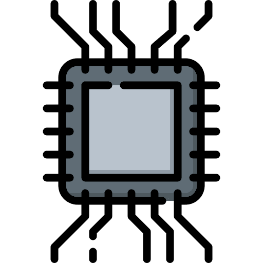 Chip computing chip technological icon Chip computing chip technological icon