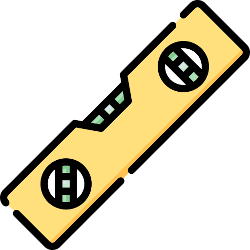 Spirit level tool home repair construction and tools icon Spirit level tool home repair construction and tools icon