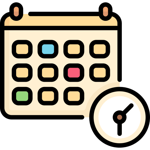 Calendar date clock deadline icon Calendar date clock deadline icon