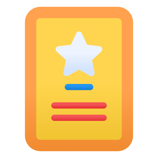 Certificate variant badge medal reward icon