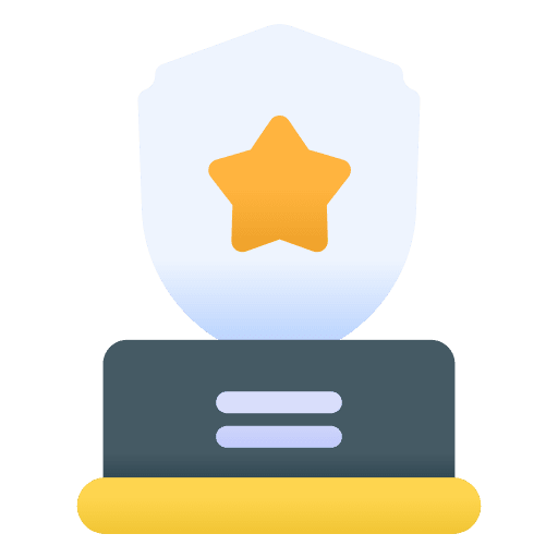 Shield badge emblem sports and competition award icon