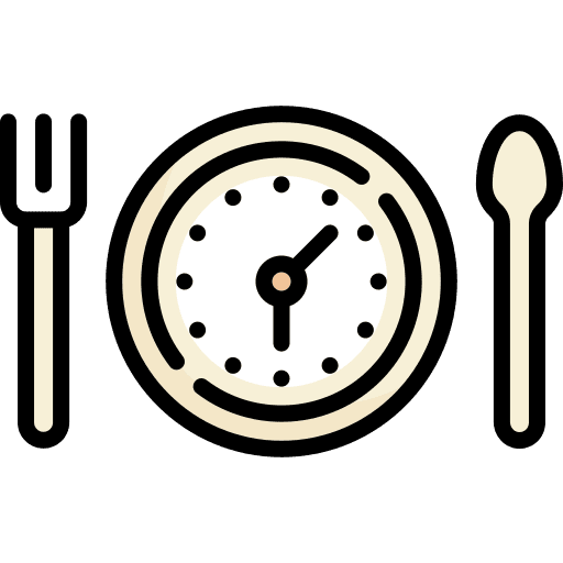 Time to eat fork spoon cutlery icon Time to eat fork spoon cutlery icon