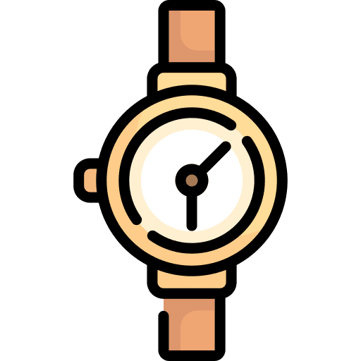 Wristwatch accessory time hour icon Wristwatch accessory time hour icon