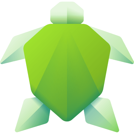 Turtle origami turtle fold icon Turtle origami turtle fold icon