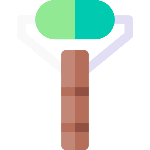 Face roller tool wellness skincare icon