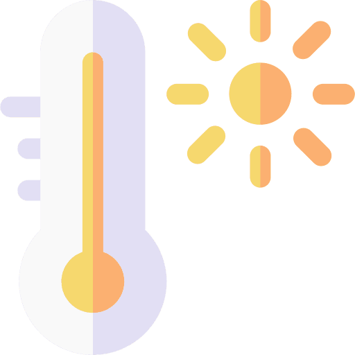 Hot temperature hot temperature climate summer icon