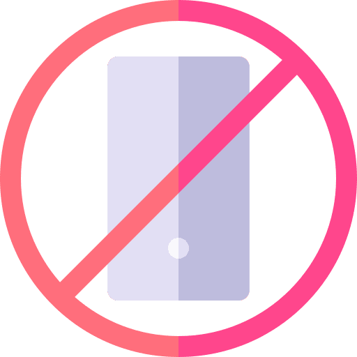 No mobile phone no phone spa communications icon