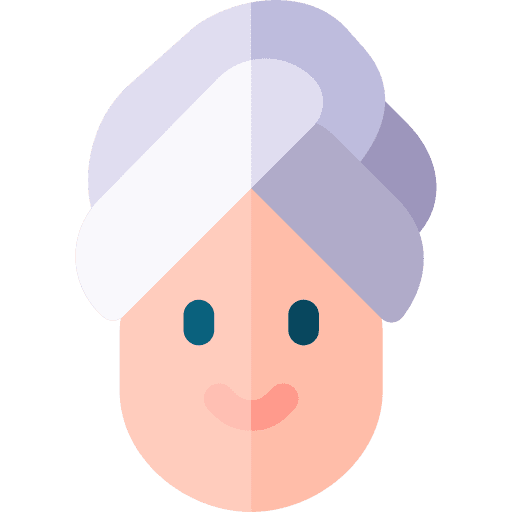 Beauty treatment face caucasian wellness icon