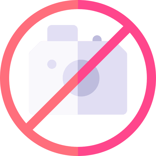 No photos prohibition not allowed no photos icon