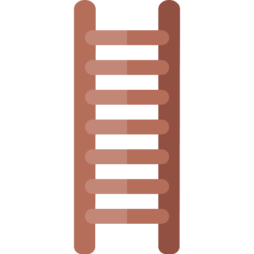 Stairs home repair carpentry step ladder icon