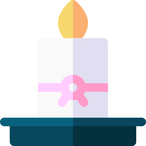 Candle fire aromatherapy wellness icon