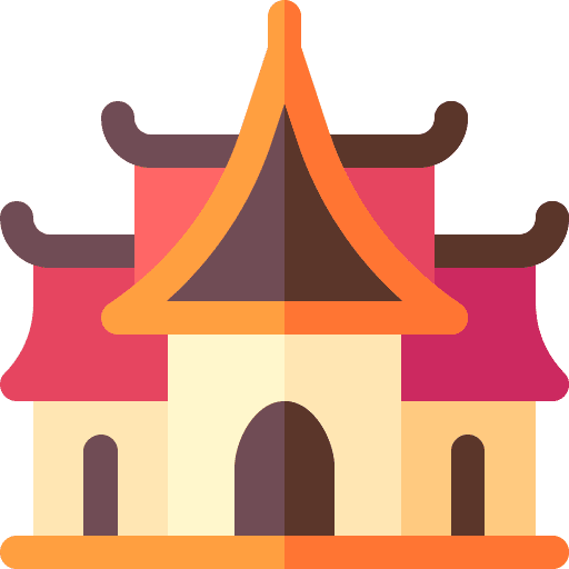 Temple pagoda architectonic religion icon