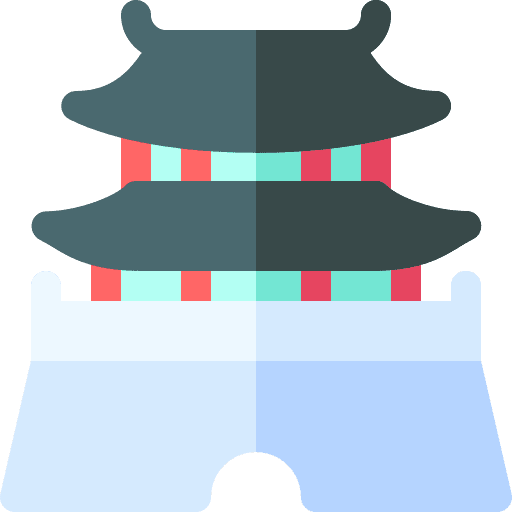 Temple landmark temple seoul icon Temple landmark temple seoul icon