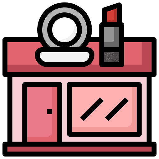 Beauty salon mall property store icon