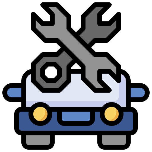 Car repair car repair store mall icon
