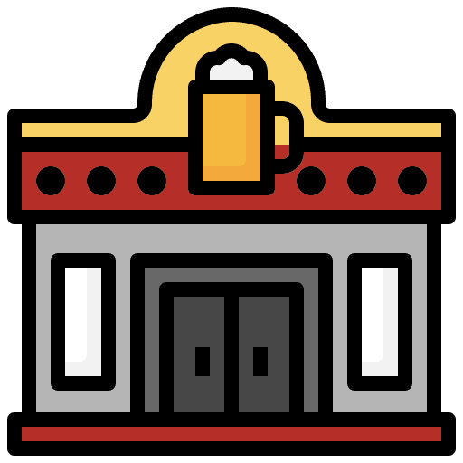 Club buildings grow shop store icon
