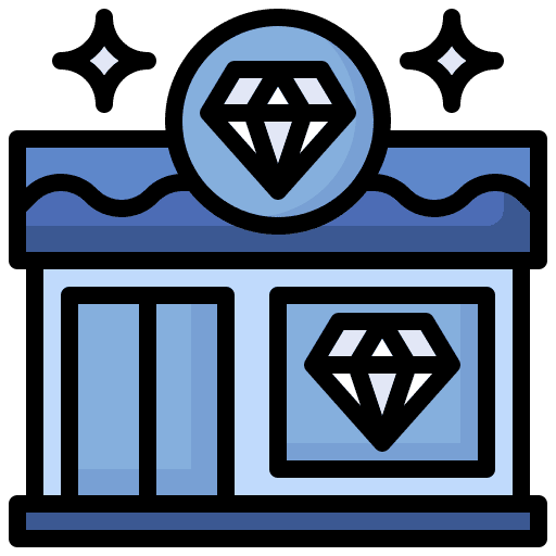 Jewelry store store buildings shop icon