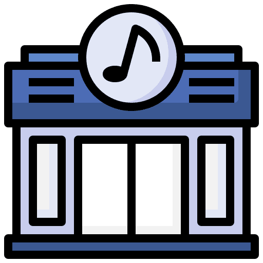 Music shop mall shop music icon
