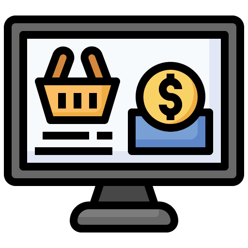Online store mall store property icon