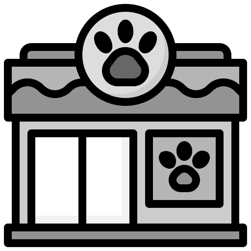 Pet shop property store mall icon