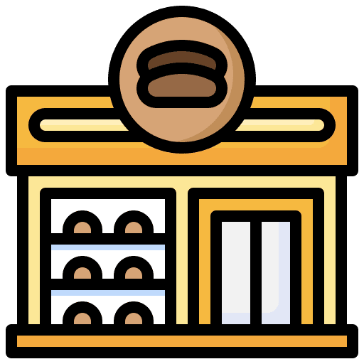 Bakery shop grow shop mall bakery shop icon
