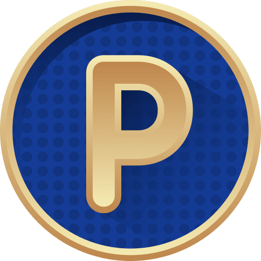 Letter p types letters badges icon Letter p types letters badges icon