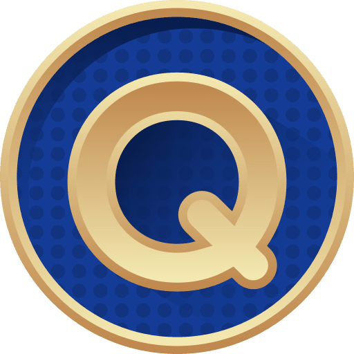 Letter q golden shapes and symbols letters icon Letter q golden shapes and symbols letters icon