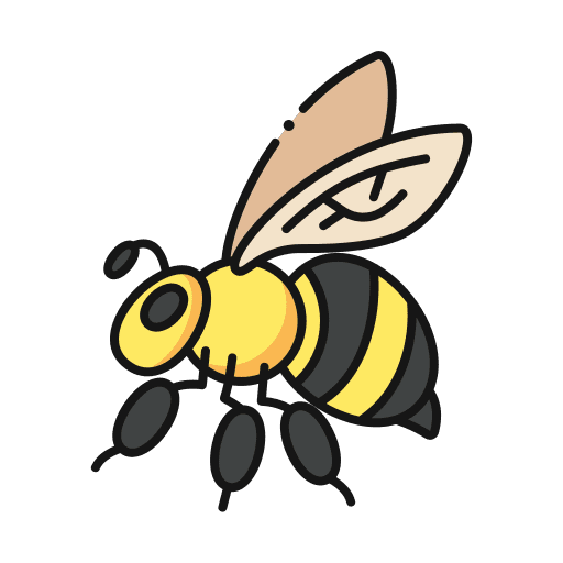 Bee insect spring bee icon