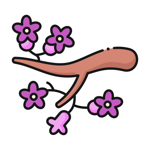 Branch gardening spring nature icon