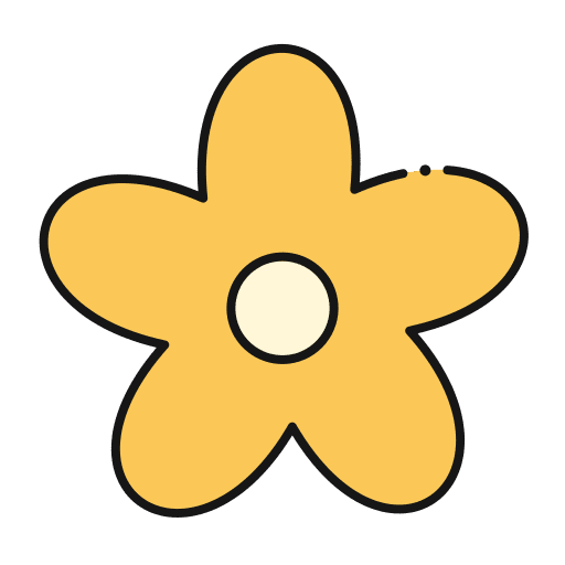 Flower nature petals blossom icon