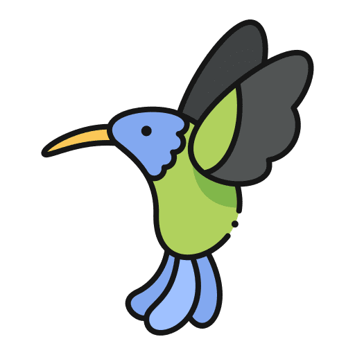 Humming bird birds animal humming bird icon